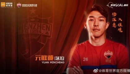 九游游戏平台-元敏诚正式转会深圳 上海申花3将加盟重庆